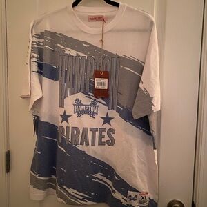 Mitchell & Ness Hampton University NCAA Paintbrush Sublimated Short Sleeve Tee